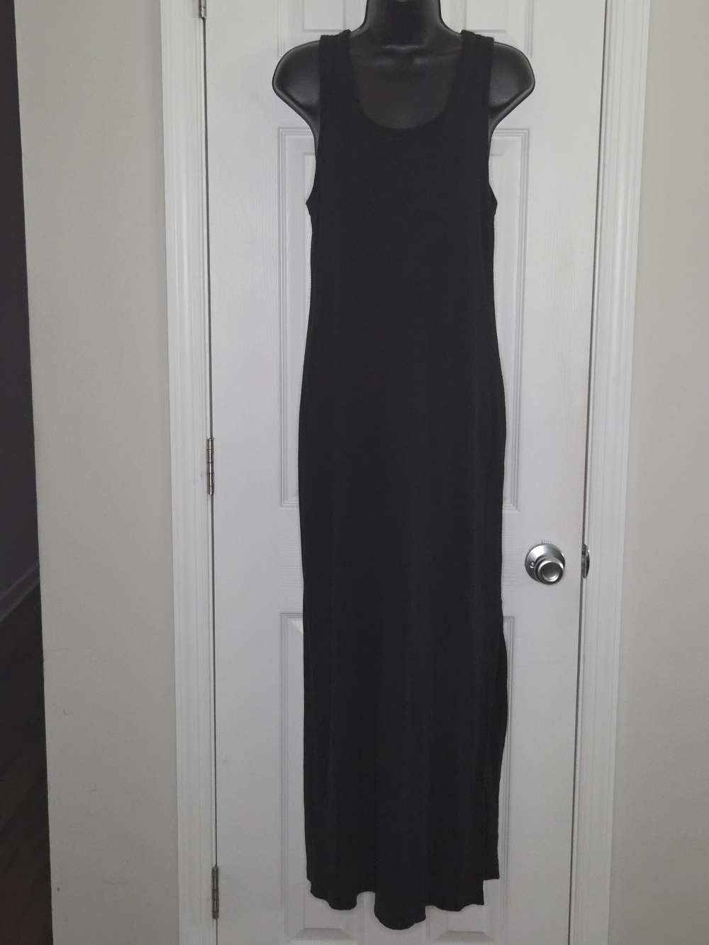 Universal Thread Black Ribbed Tank Maxi Dress